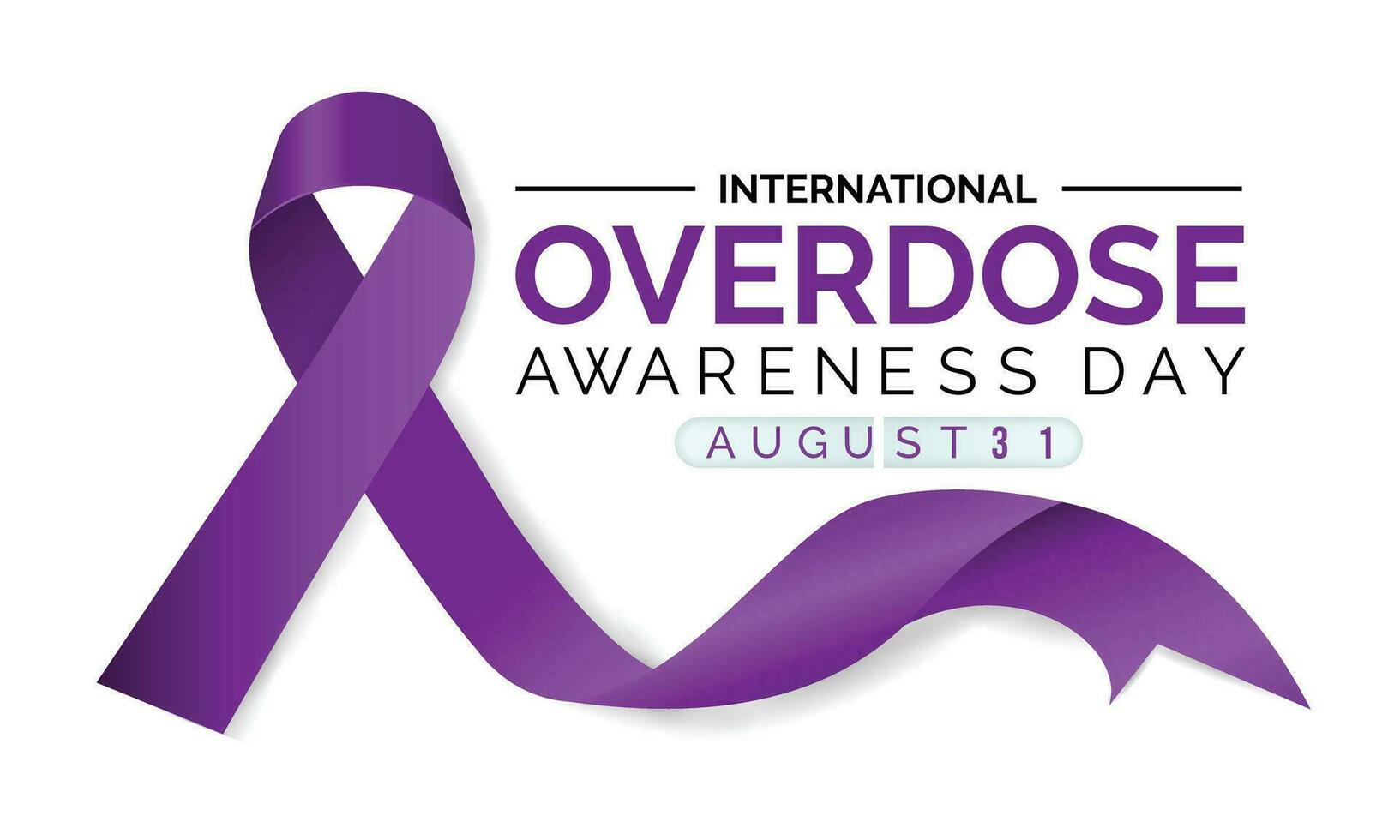 Overdose Awareness Day design vector