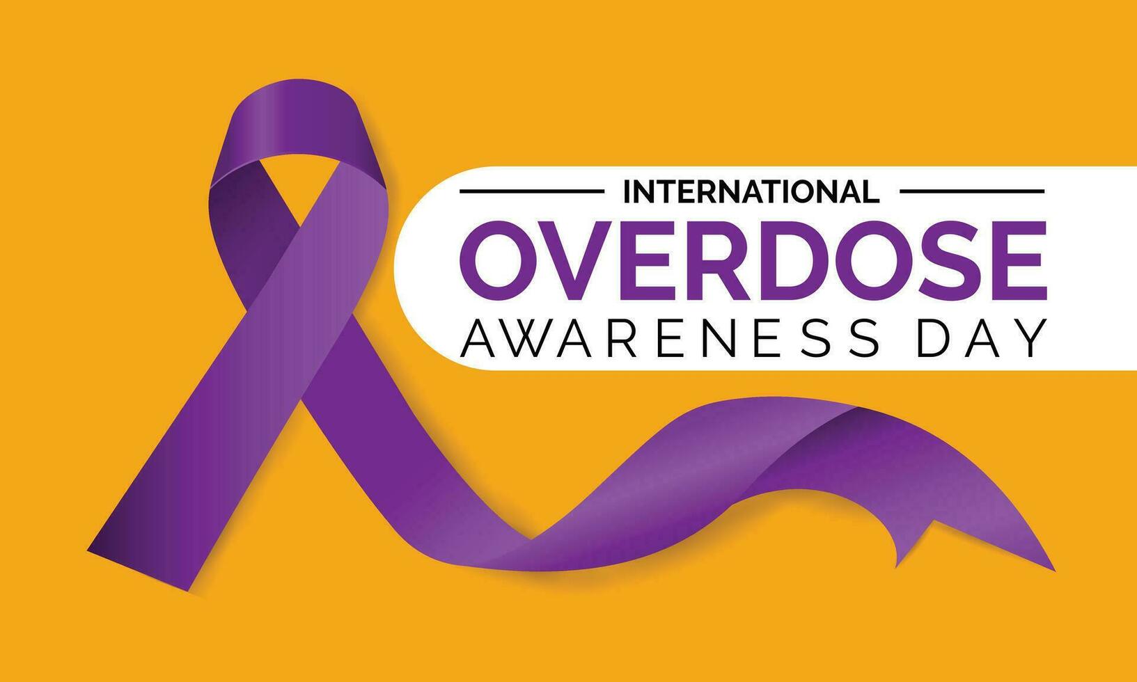 Overdose Awareness Day design vector