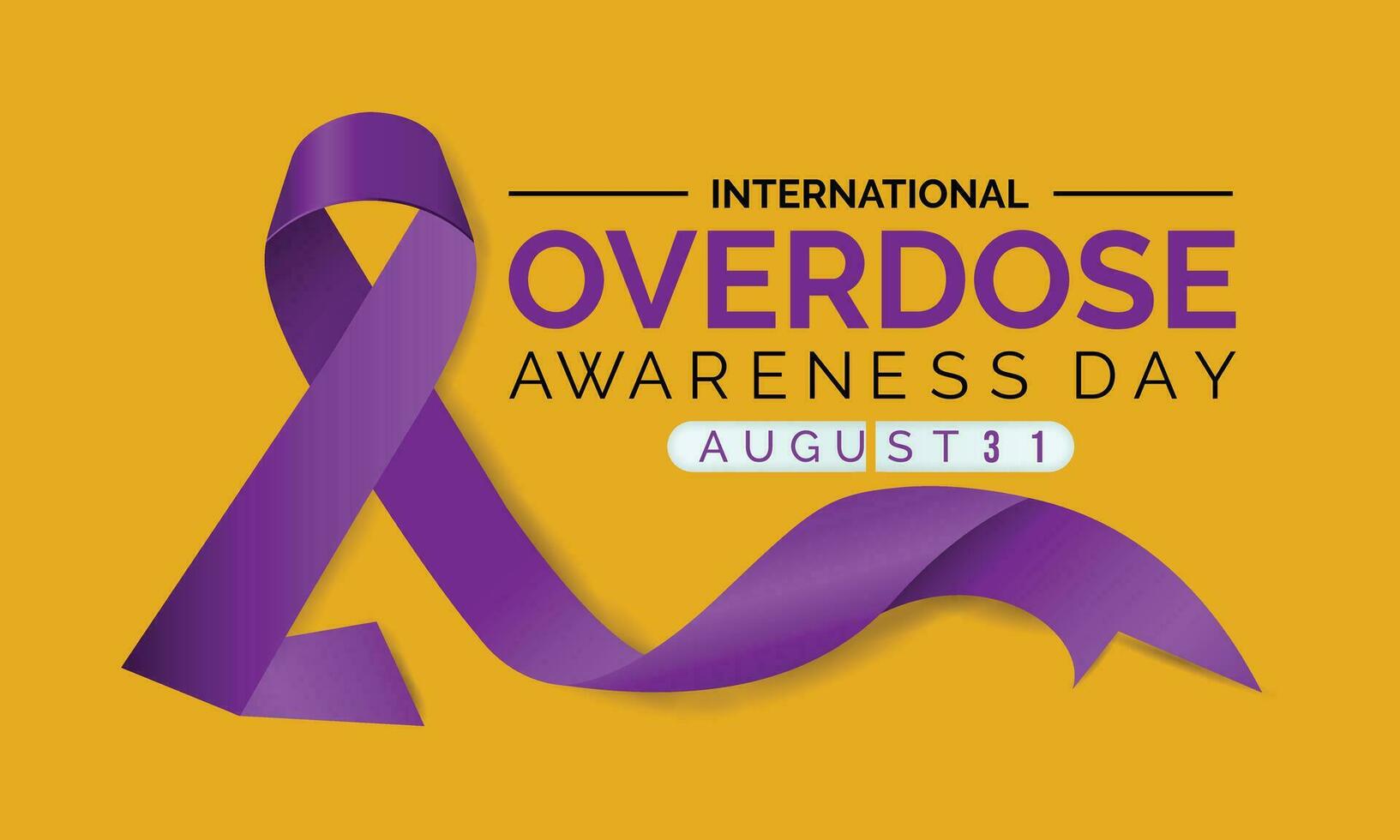 Overdose Awareness Day design vector