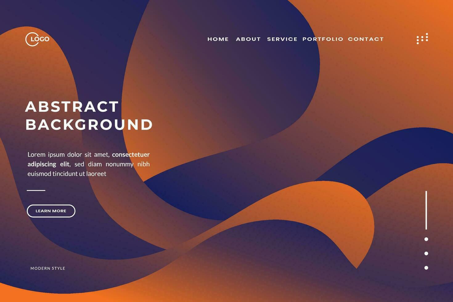 Abstract Background Wave Modern was created with a modern and minimalist aesthetic in mind. It's perfect for a landing page or web app, and would also make a great mobile app background vector