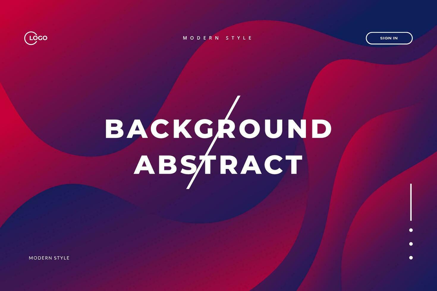 Abstract Background Wave Modern was created with a modern and minimalist aesthetic in mind. It's perfect for a landing page or web app, and would also make a great mobile app background vector