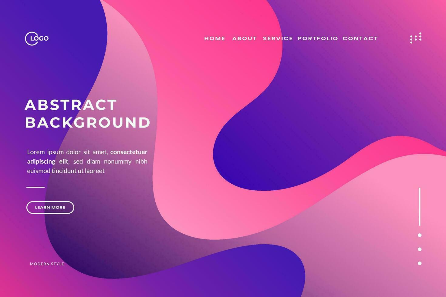 Abstract Background Wave Modern was created with a modern and minimalist aesthetic in mind. It's perfect for a landing page or web app, and would also make a great mobile app background vector