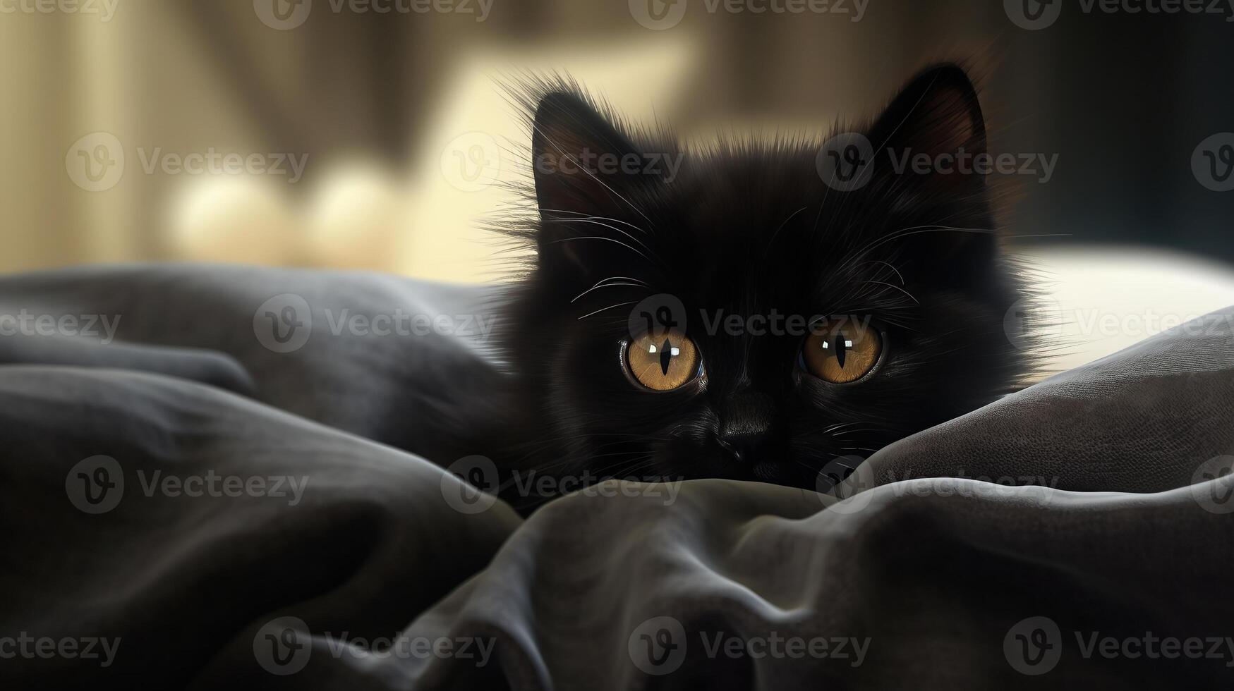 cat black aesthetic photo