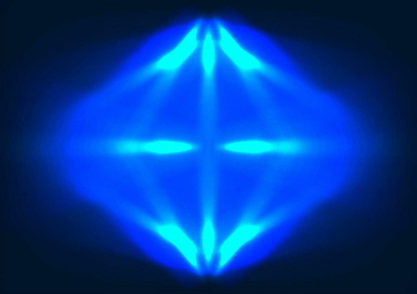 abstract blue flower background The gradation of dark to light shades and the use of curved geometric shapes are arranged together. vector