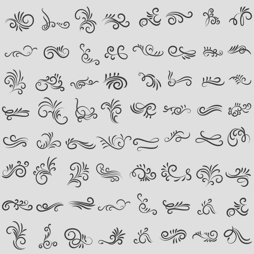 Ornamental frame Different Design, Decorative dividers, Swirl elements, Corner design, Vector graphic elements for design vector elements