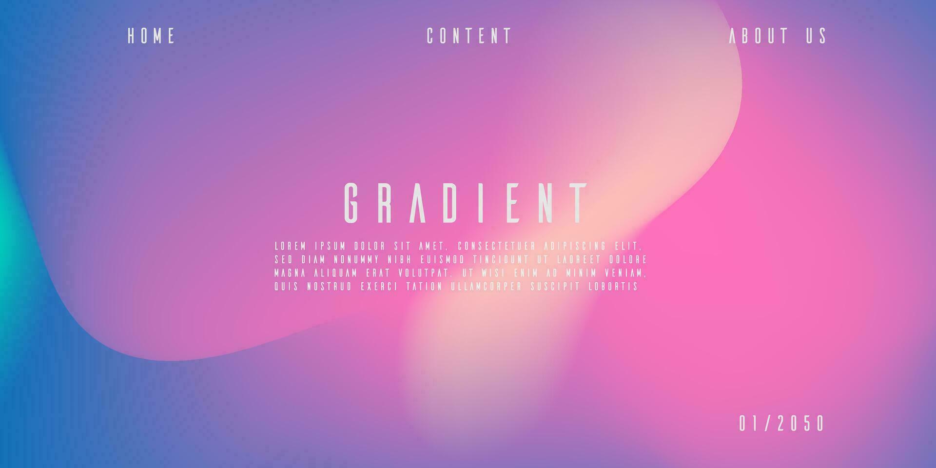 Abstract color gradient, modern blurred background and texture, template with an elegant design concept, minimal style composition, Trendy Gradient  for your graphic design vector