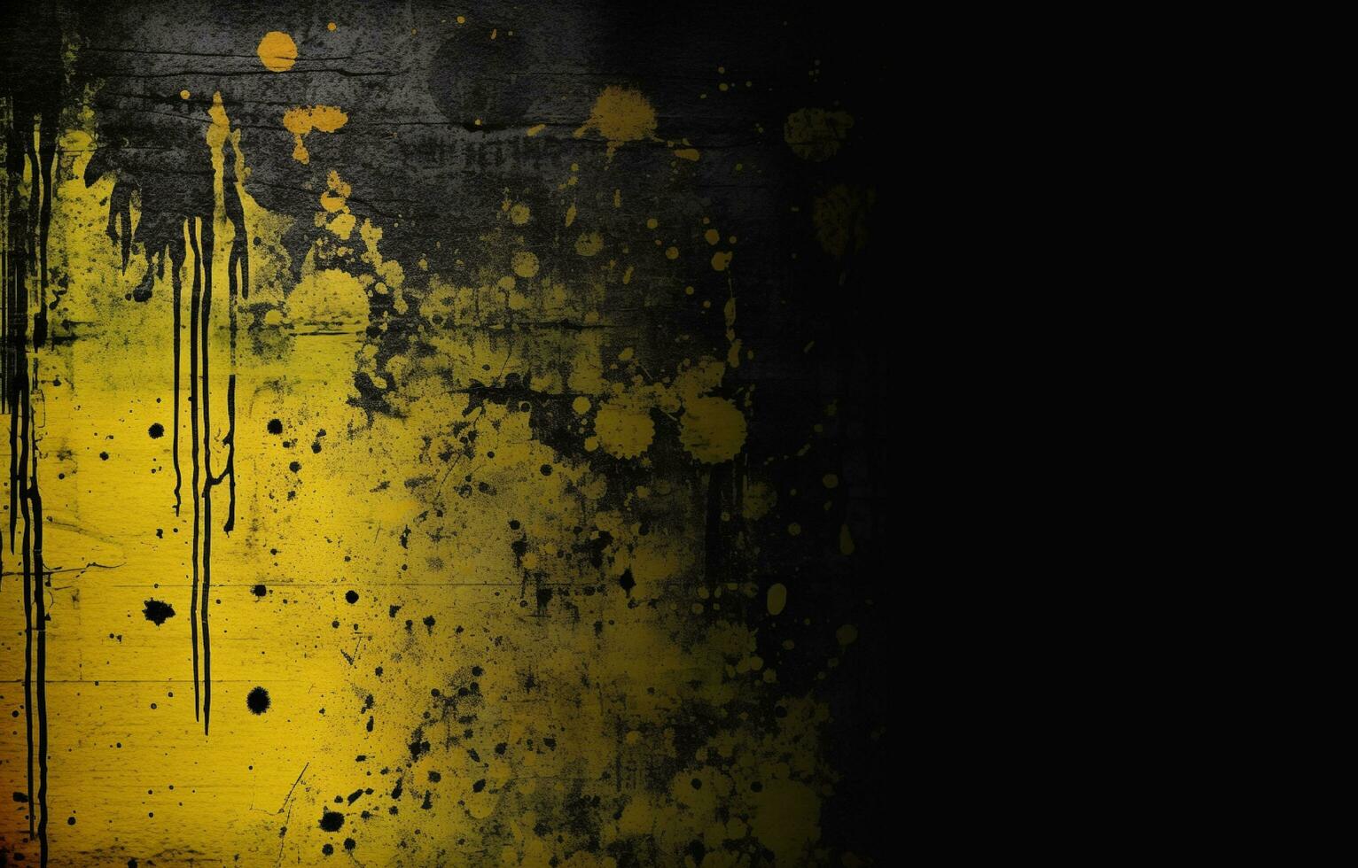 Black and yellow grunge background. Abstract texture rough illustration design. photo