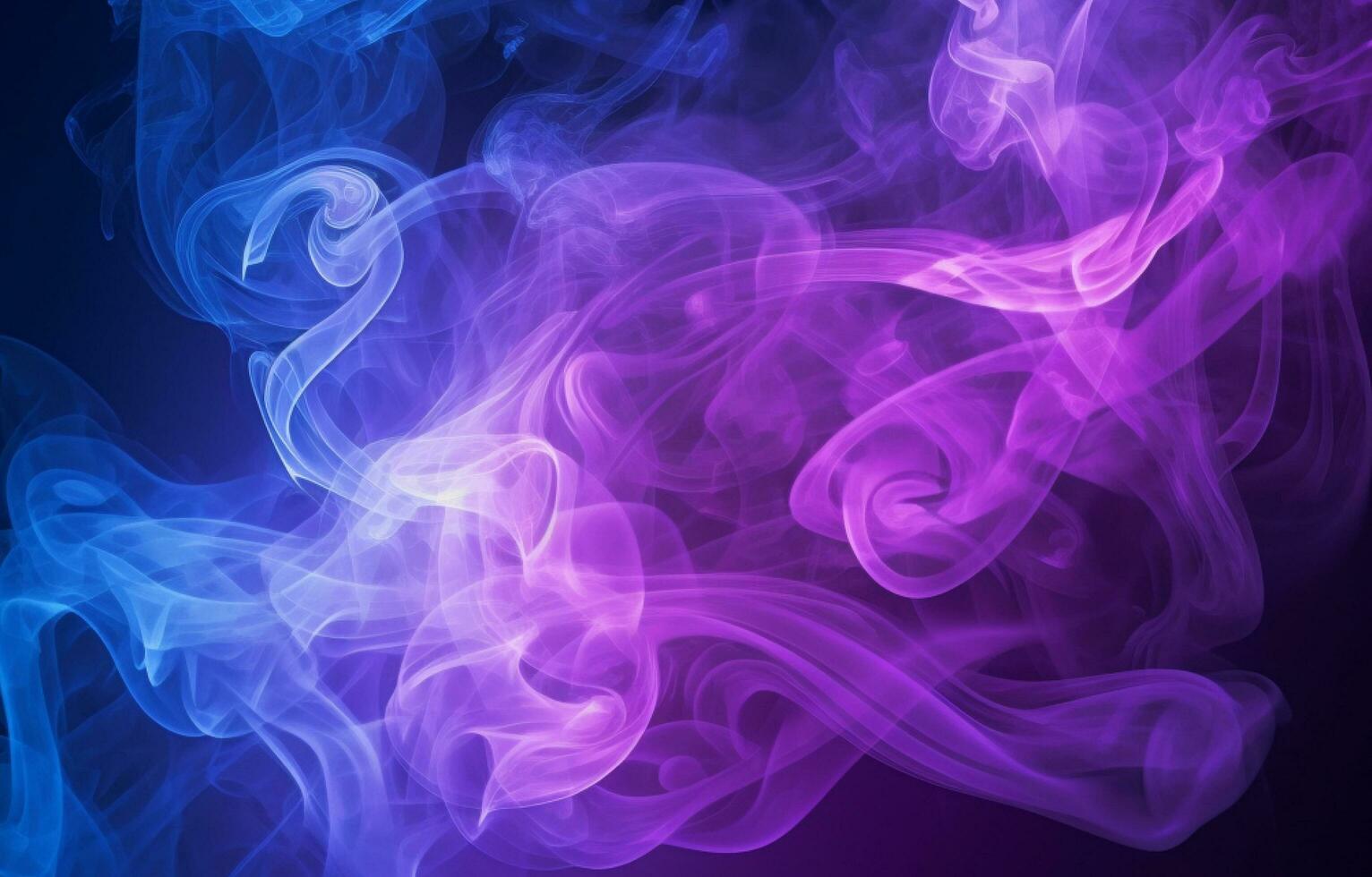 Purple and blue smoked smooth background. Abstract violet fog in black color for backdrop and banner illustration. photo
