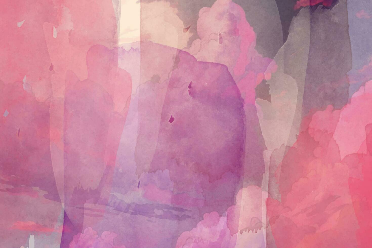 Watercolor art background vector. Wallpaper design with paint brush Colorful watercolor design background texture for prints, wall art, cover and invitation cards. vector