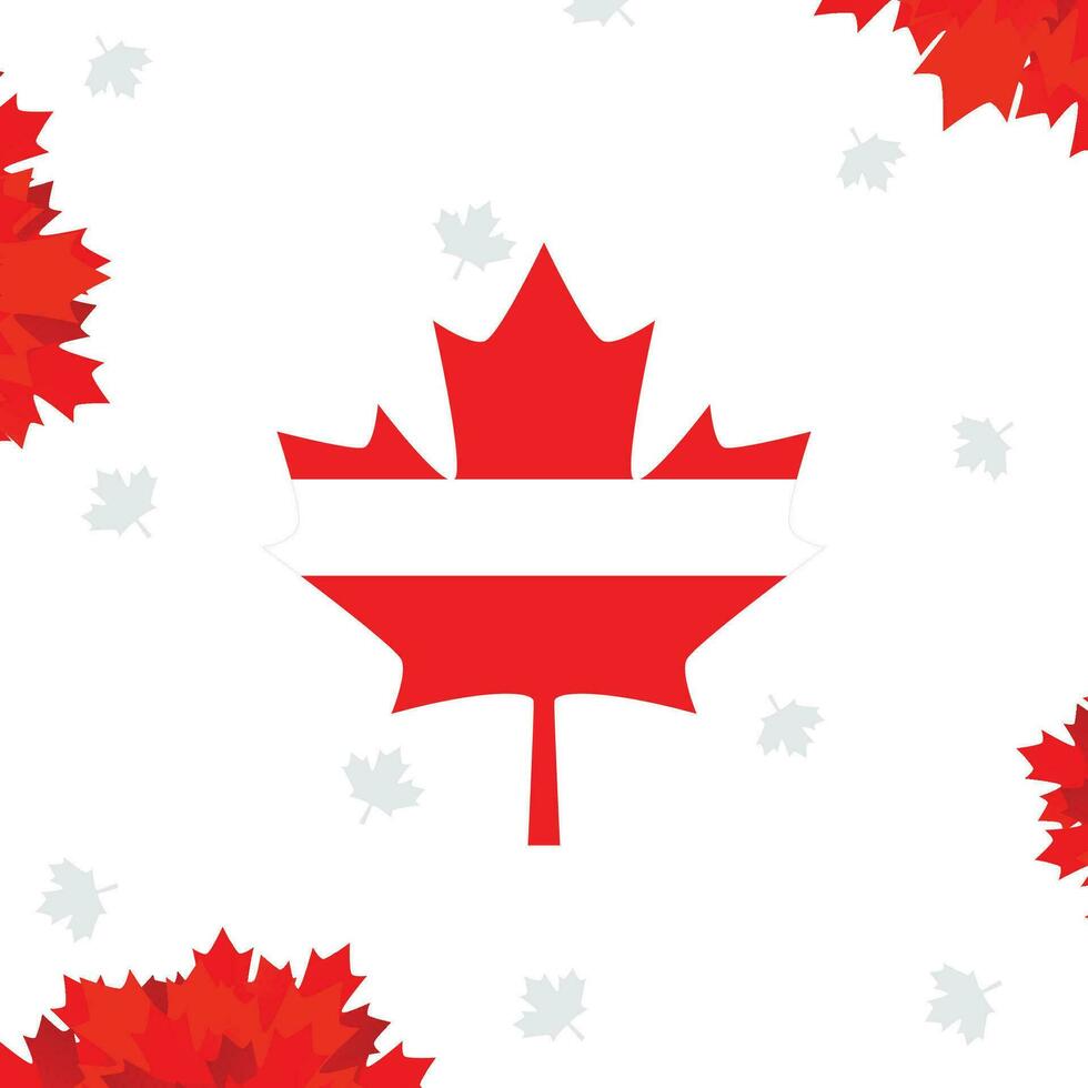 Canada day 2023 vector illustration