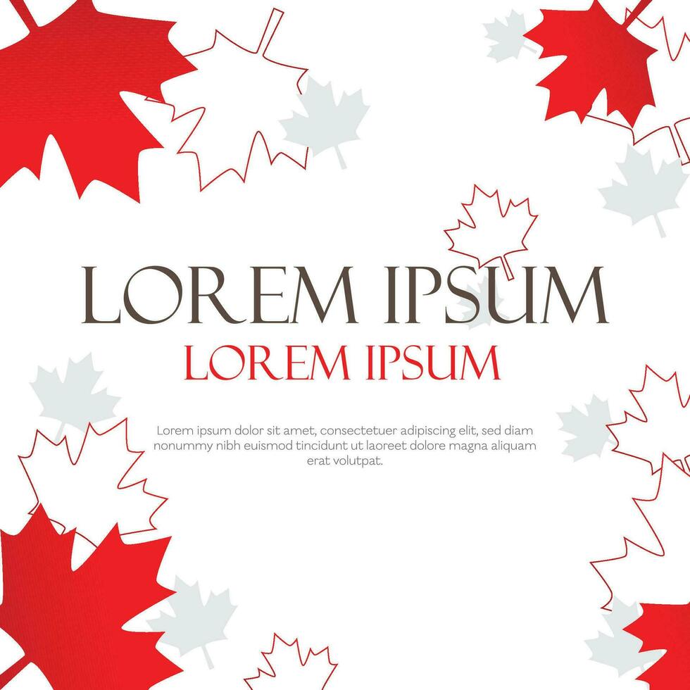 Canada day 2023 vector illustration