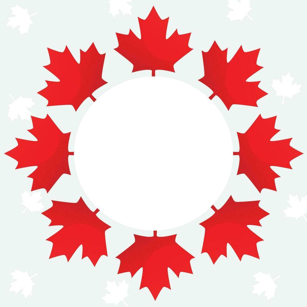 Canada day 2023 vector illustration