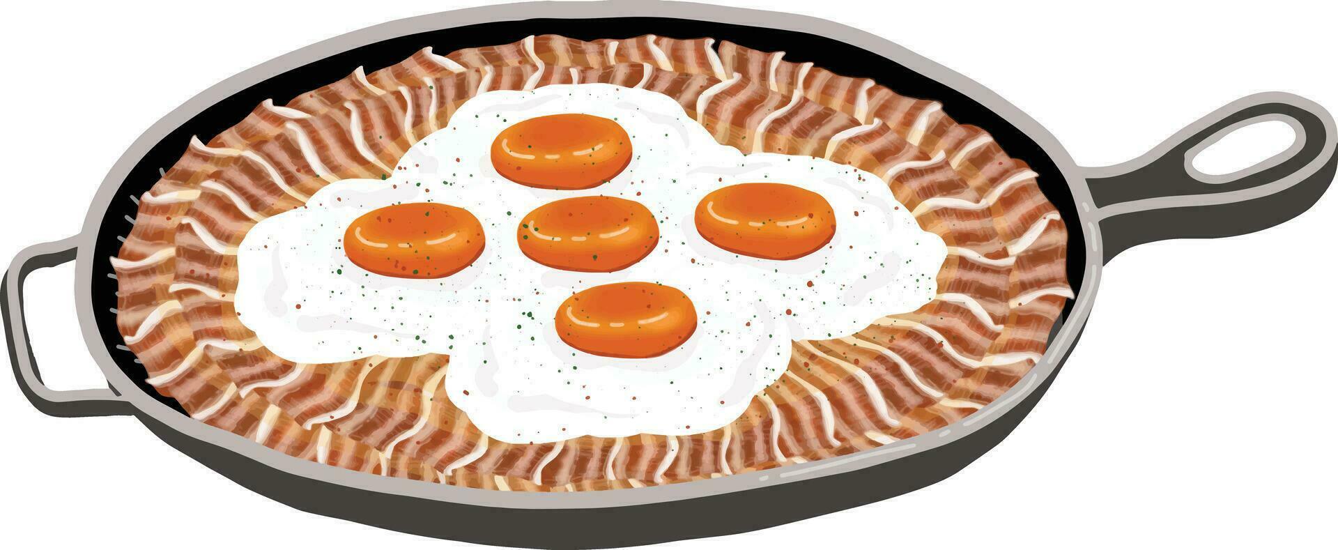 cámping comida conjunto vector