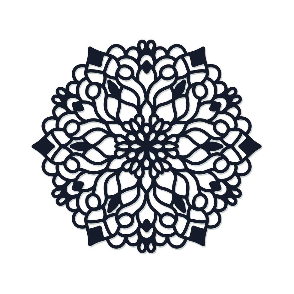 laser cut wall decor mandala design vector