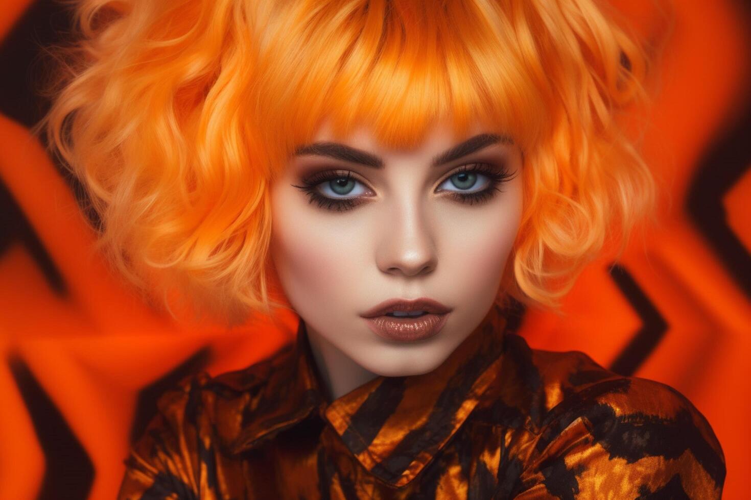 Neon orange blend photo