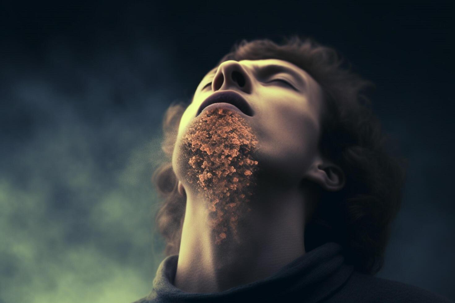 Sore throat aesthetic photo