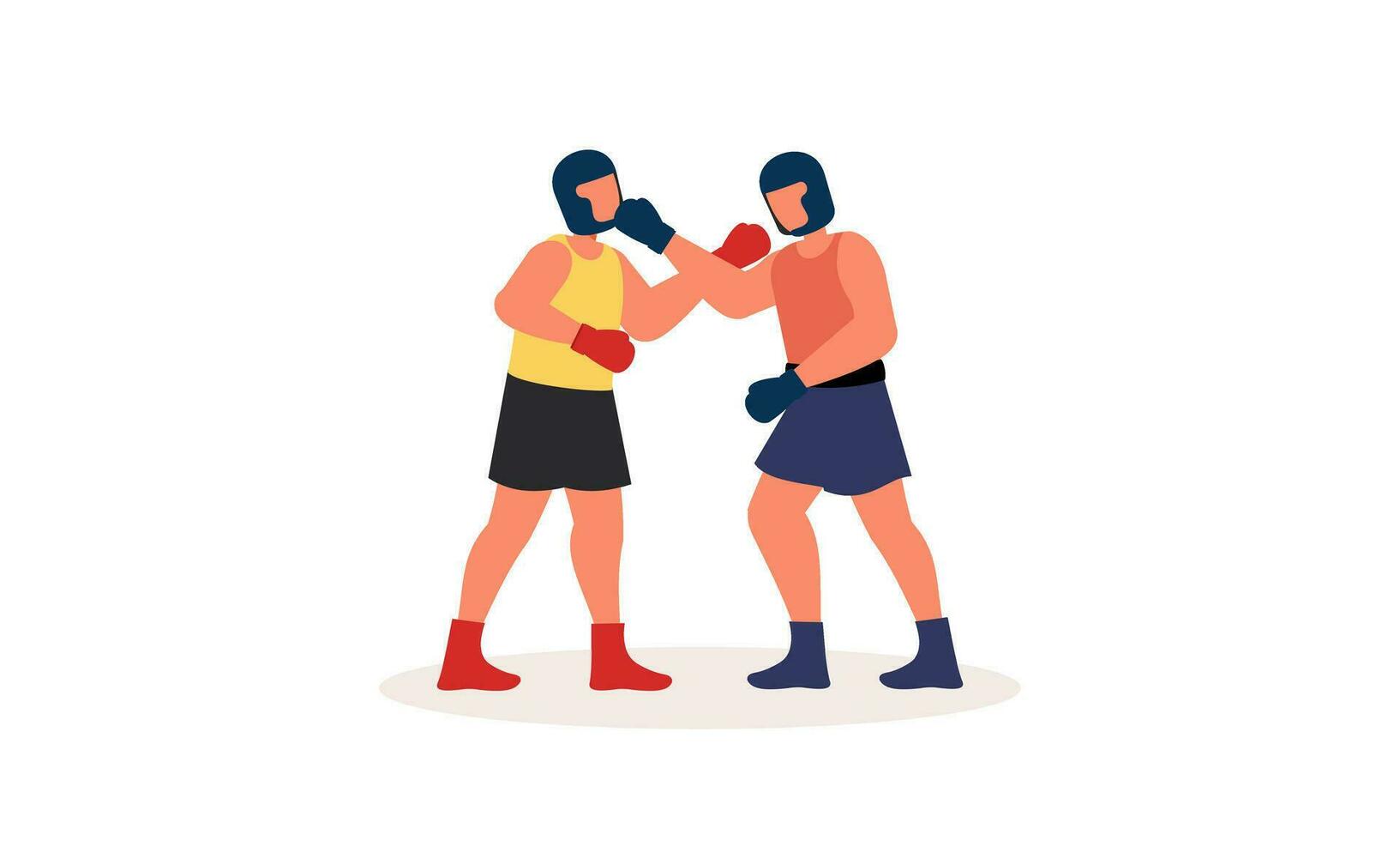 Boxing sport illustration concept vector