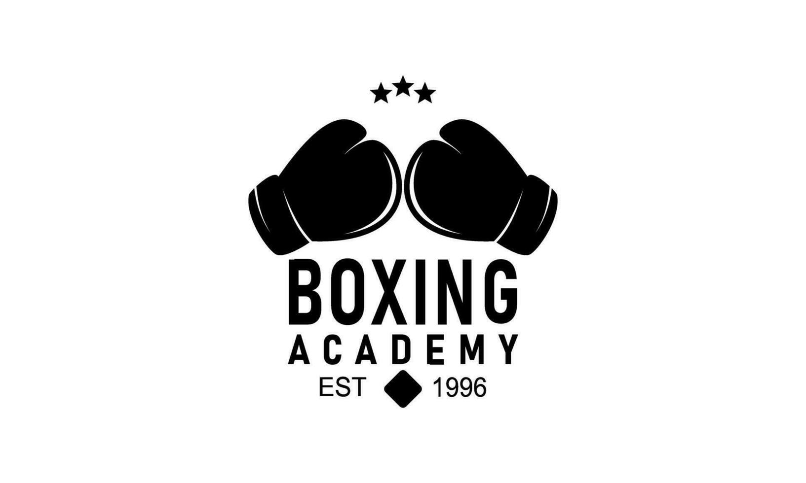 boxeo logo diseño modelo vector