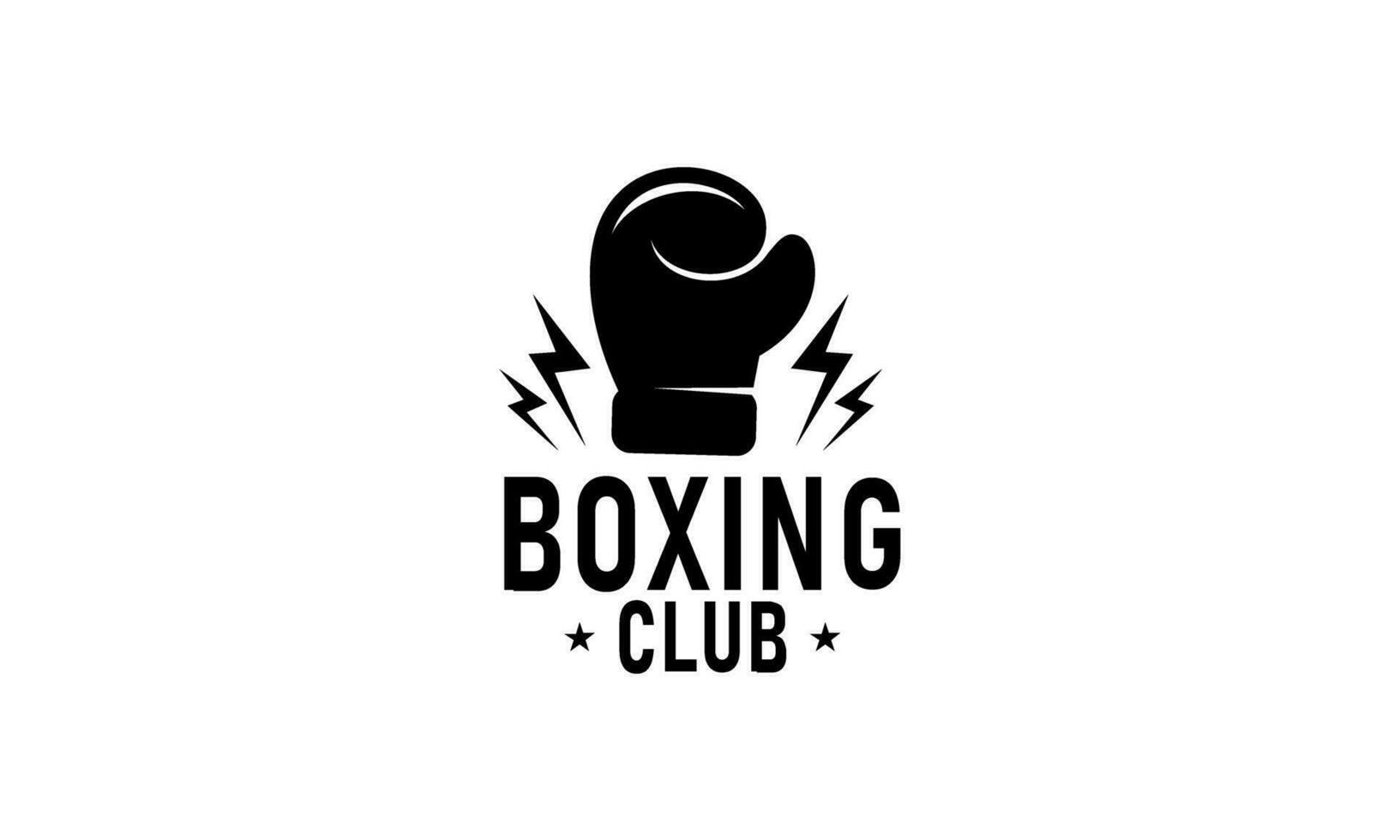 Boxing logo design template vector