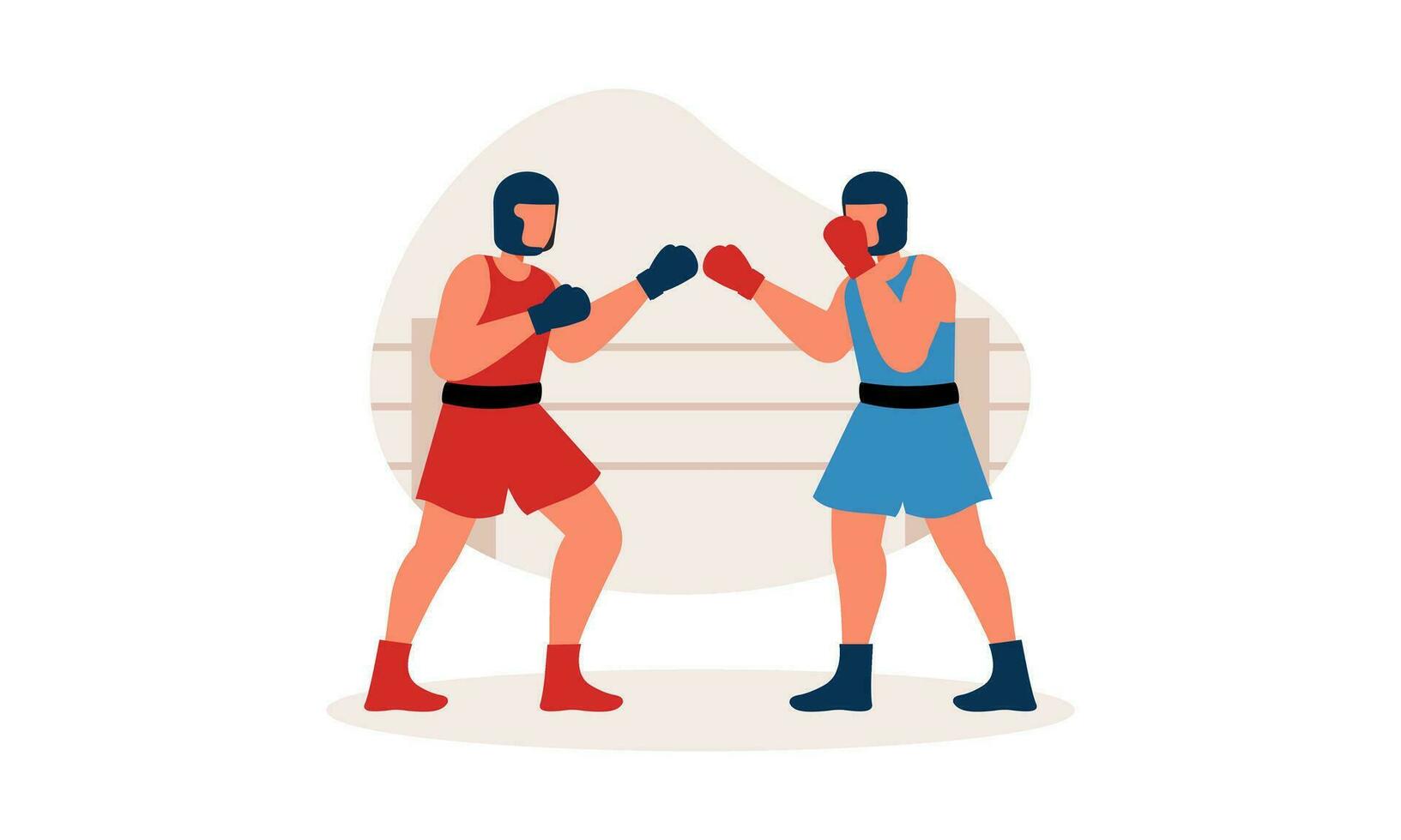 boxeo deporte ilustración concepto vector