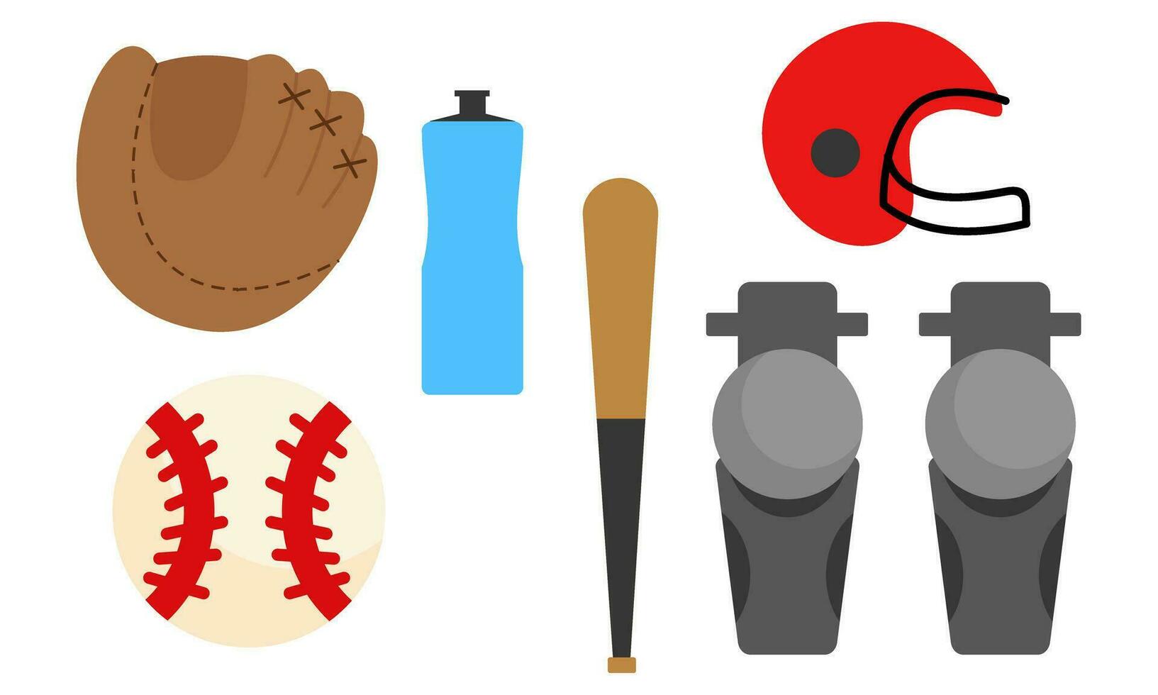 elemento de béisbol cazadores ropa de deporte y bateadores béisbol para competencia logo vector