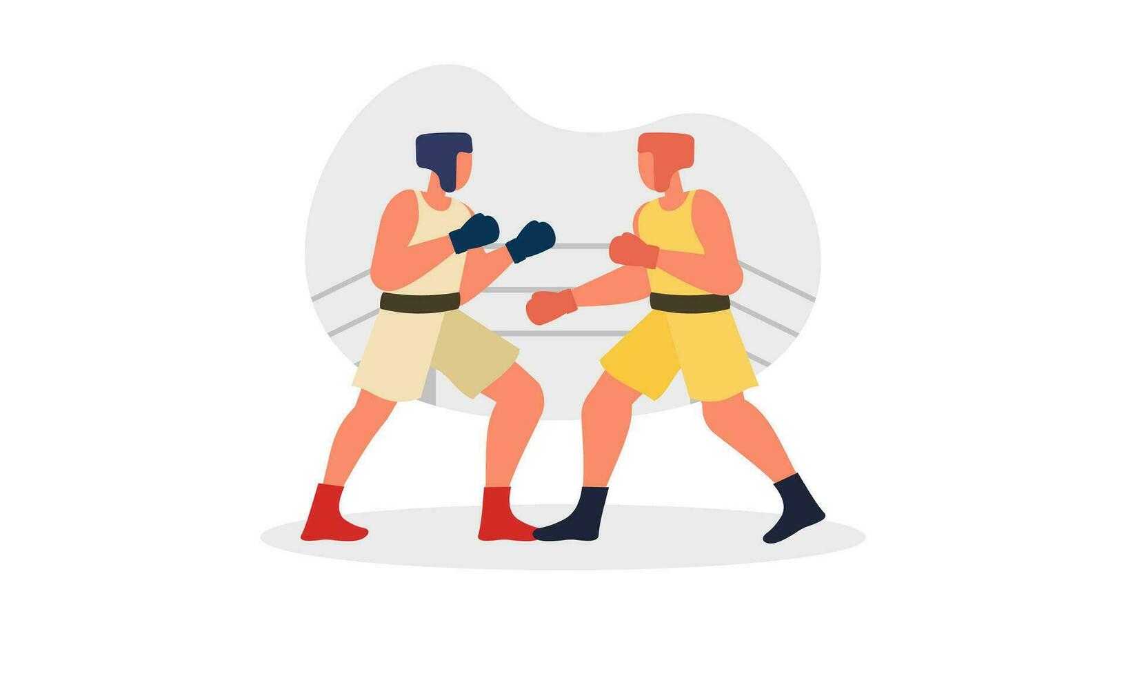 boxeo deporte ilustración concepto vector