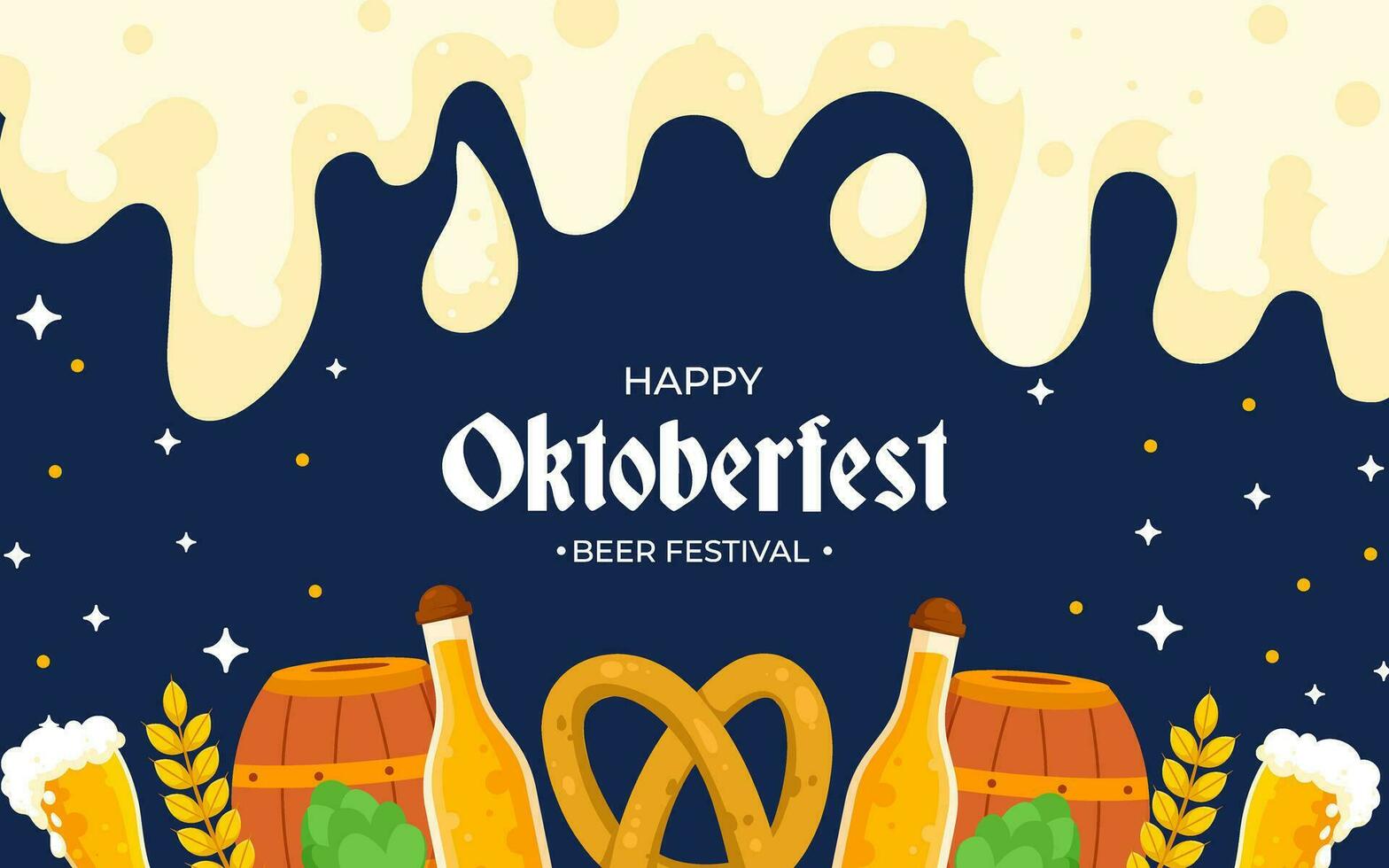 Oktoberfest festival elemento antecedentes vector