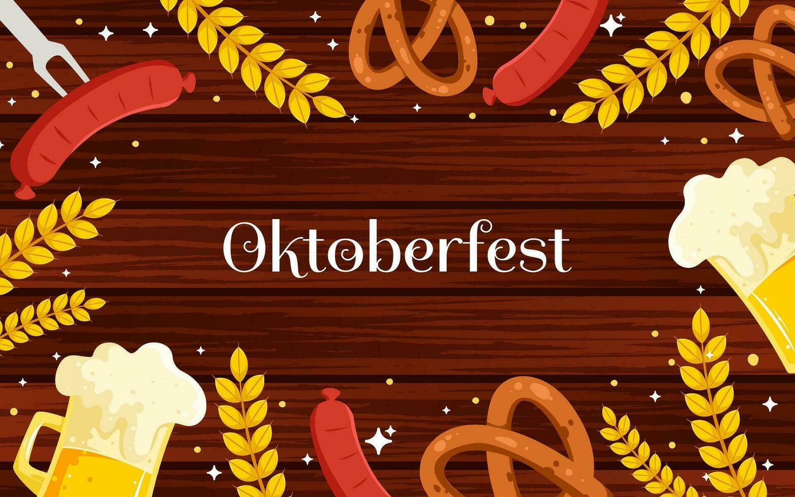 Oktoberfest festival elemento antecedentes vector