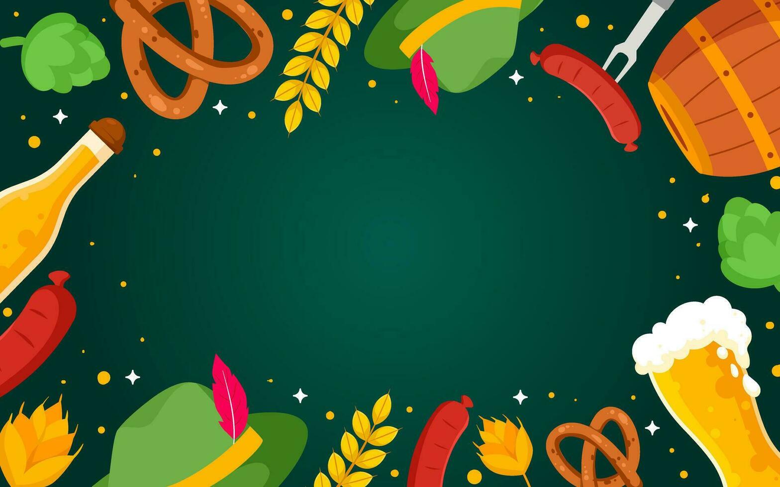 Oktoberfest Festival Element Background vector