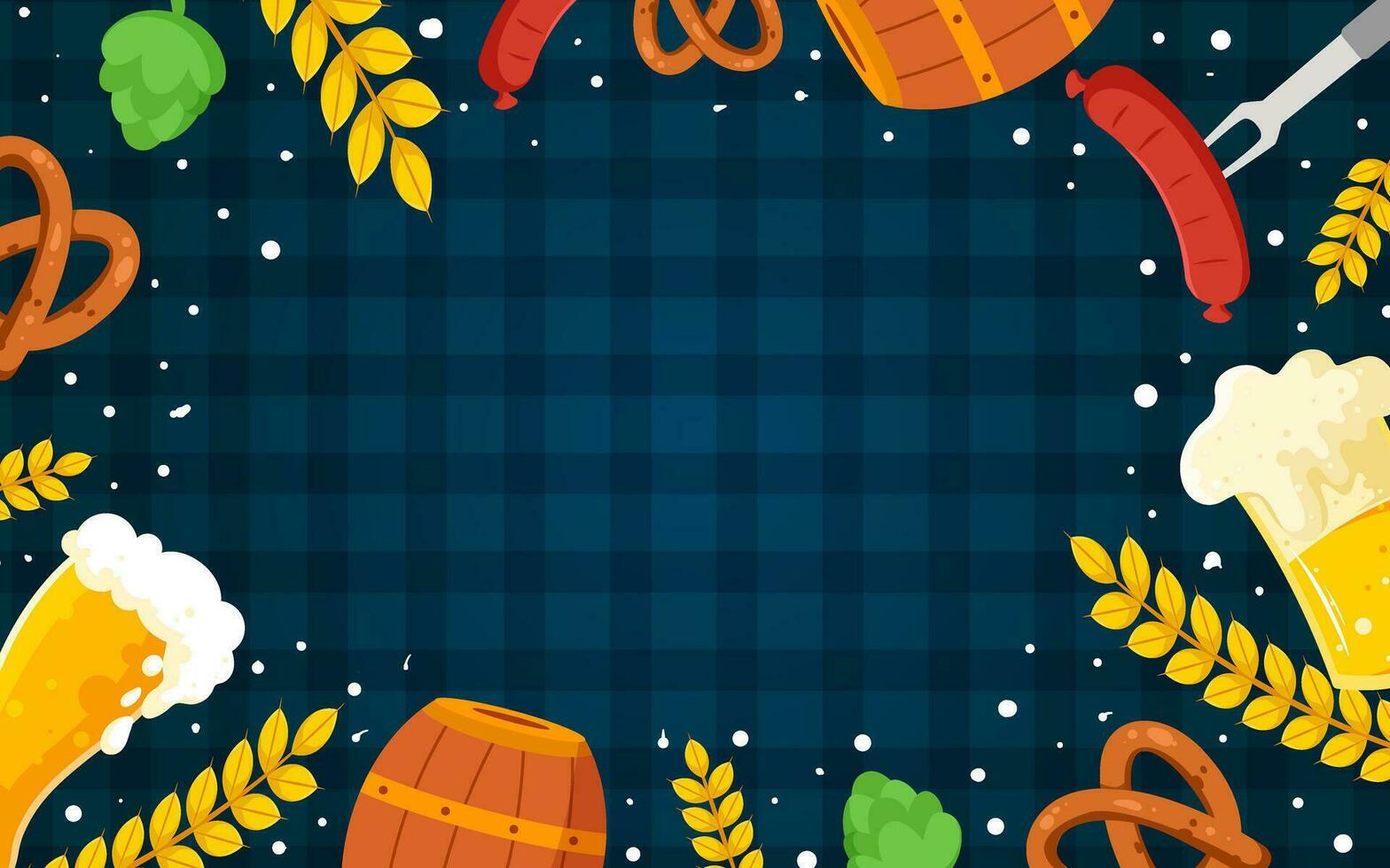 Oktoberfest Festival Element Background vector