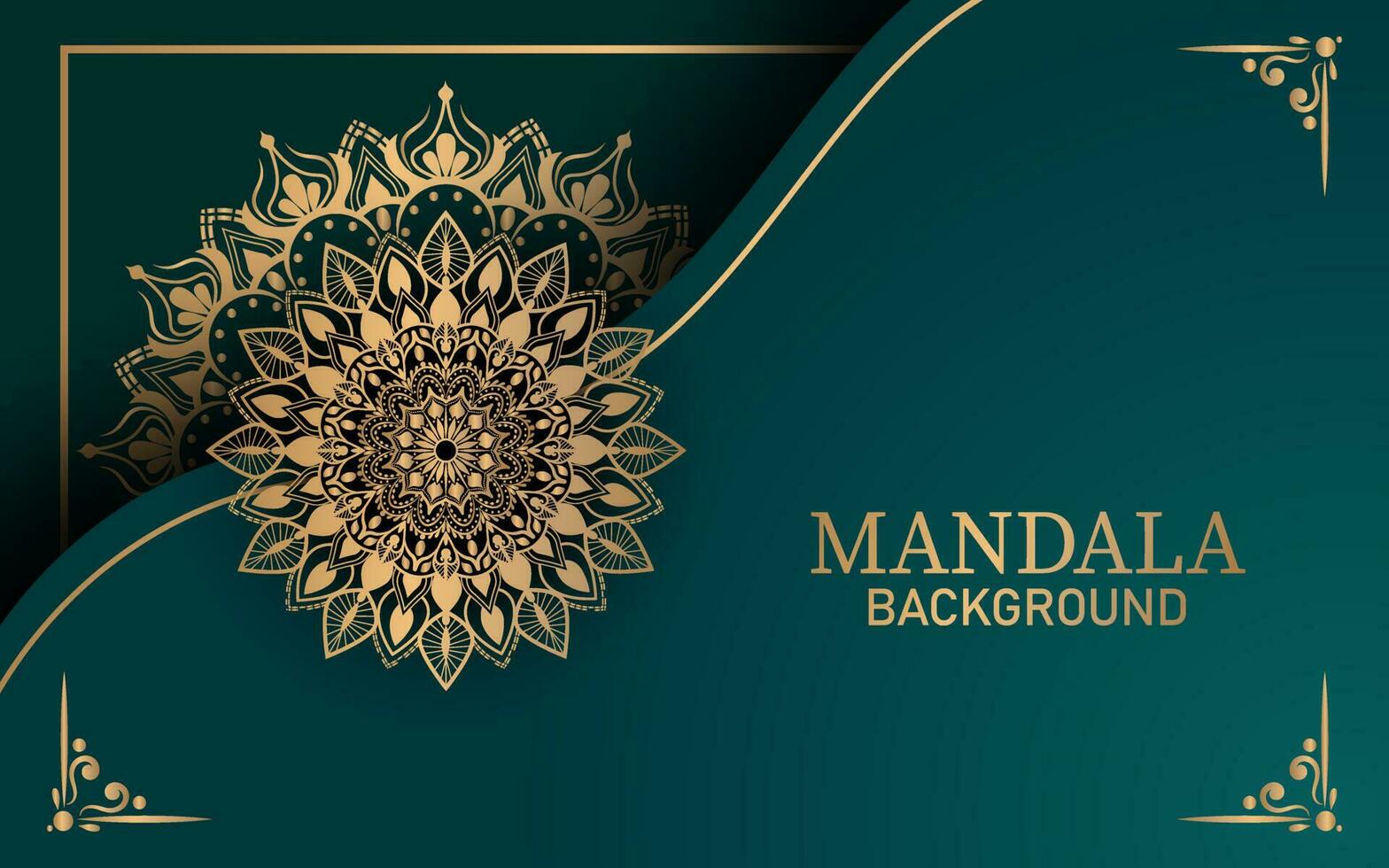Luxury ornamental mandala design background vector