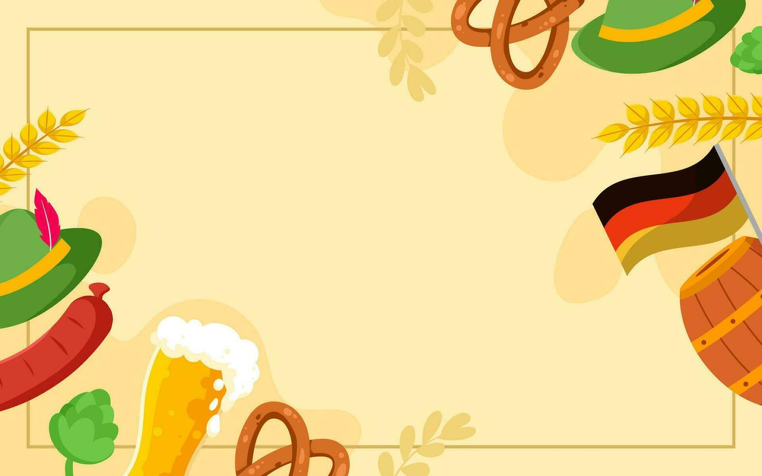 Oktoberfest Festival Element Background vector