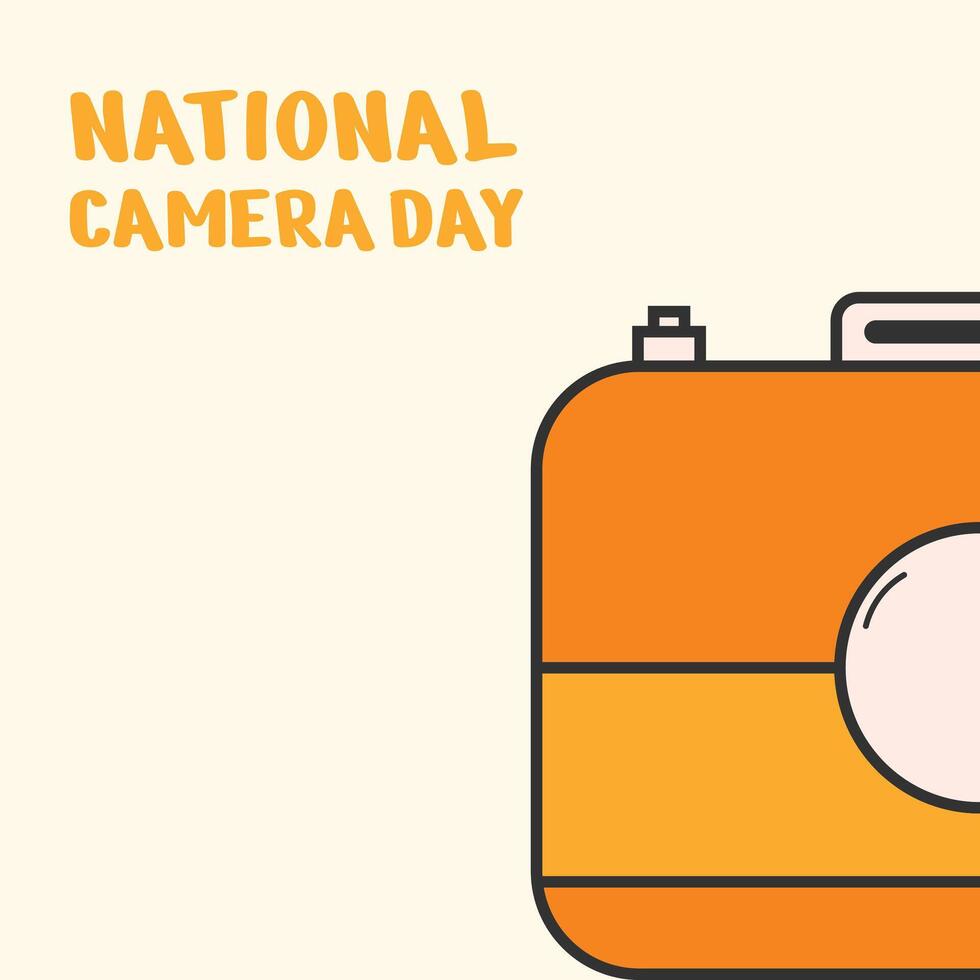 national camera day design post cad, social media vector 25418515