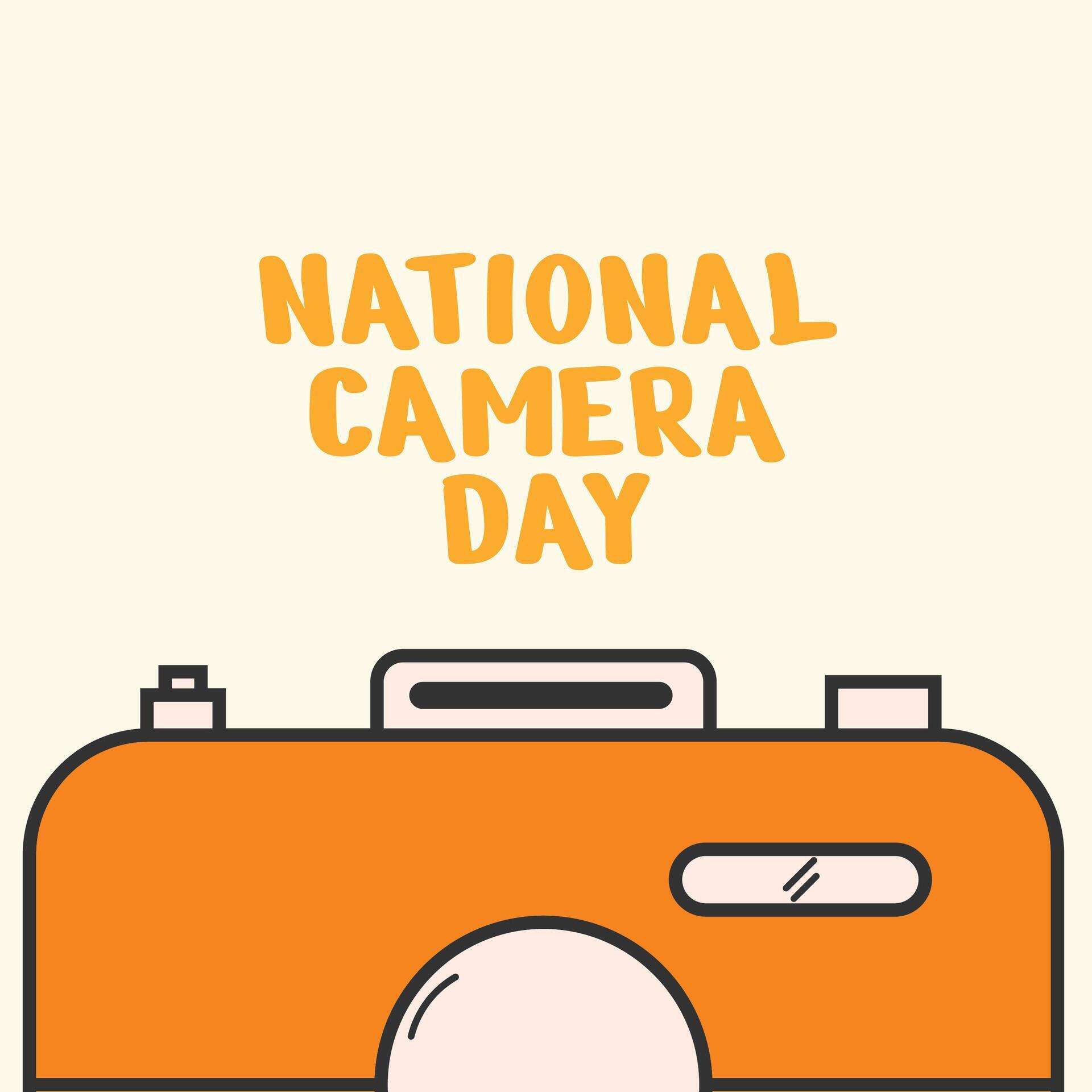 national camera day design post cad, social media vector 25418533