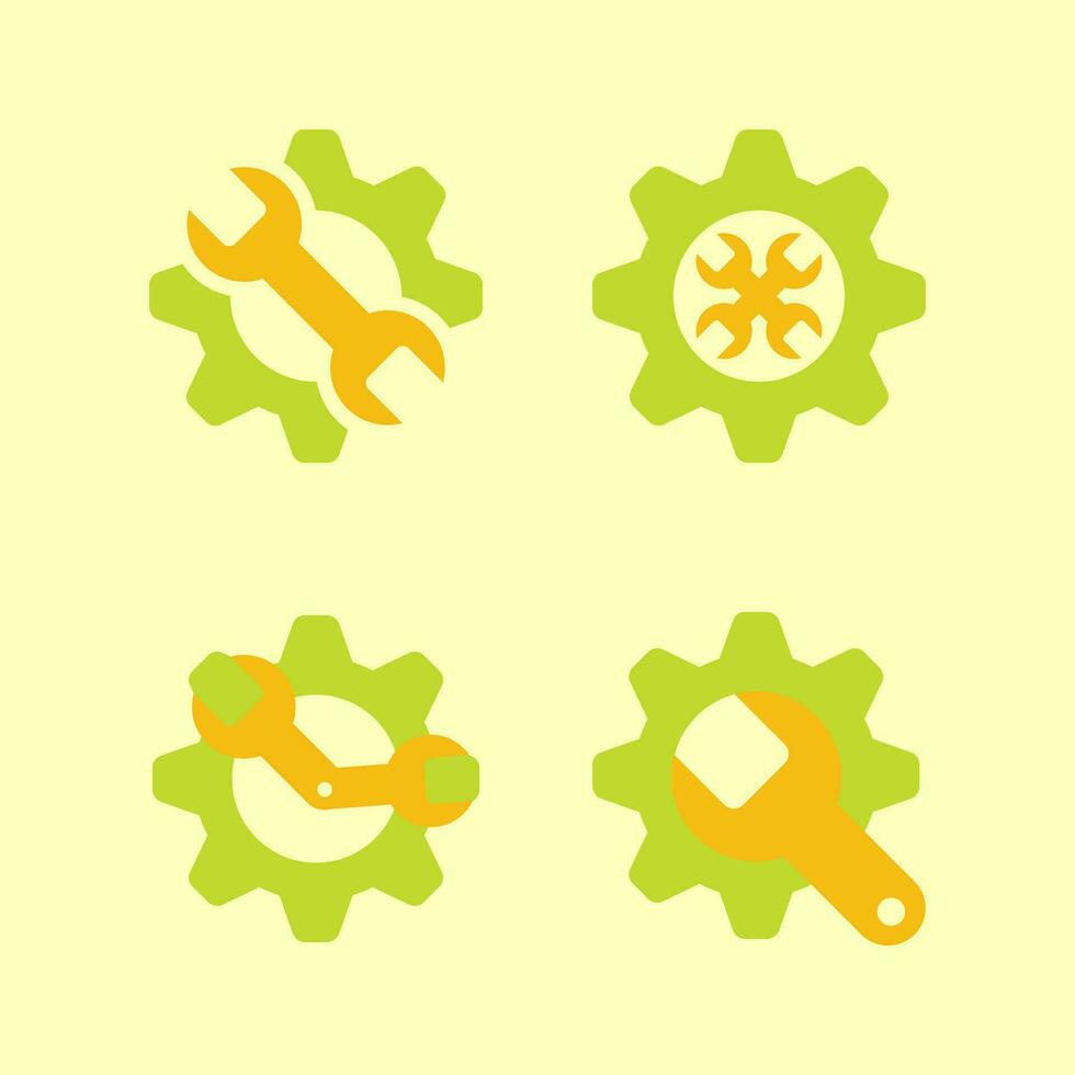 repair setting icon isolated. logo element vector illustration