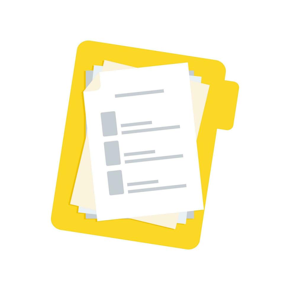 document icon. paper icon symbol vector