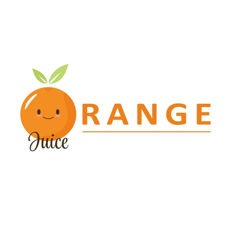 naranja jugo logo vector ilustración