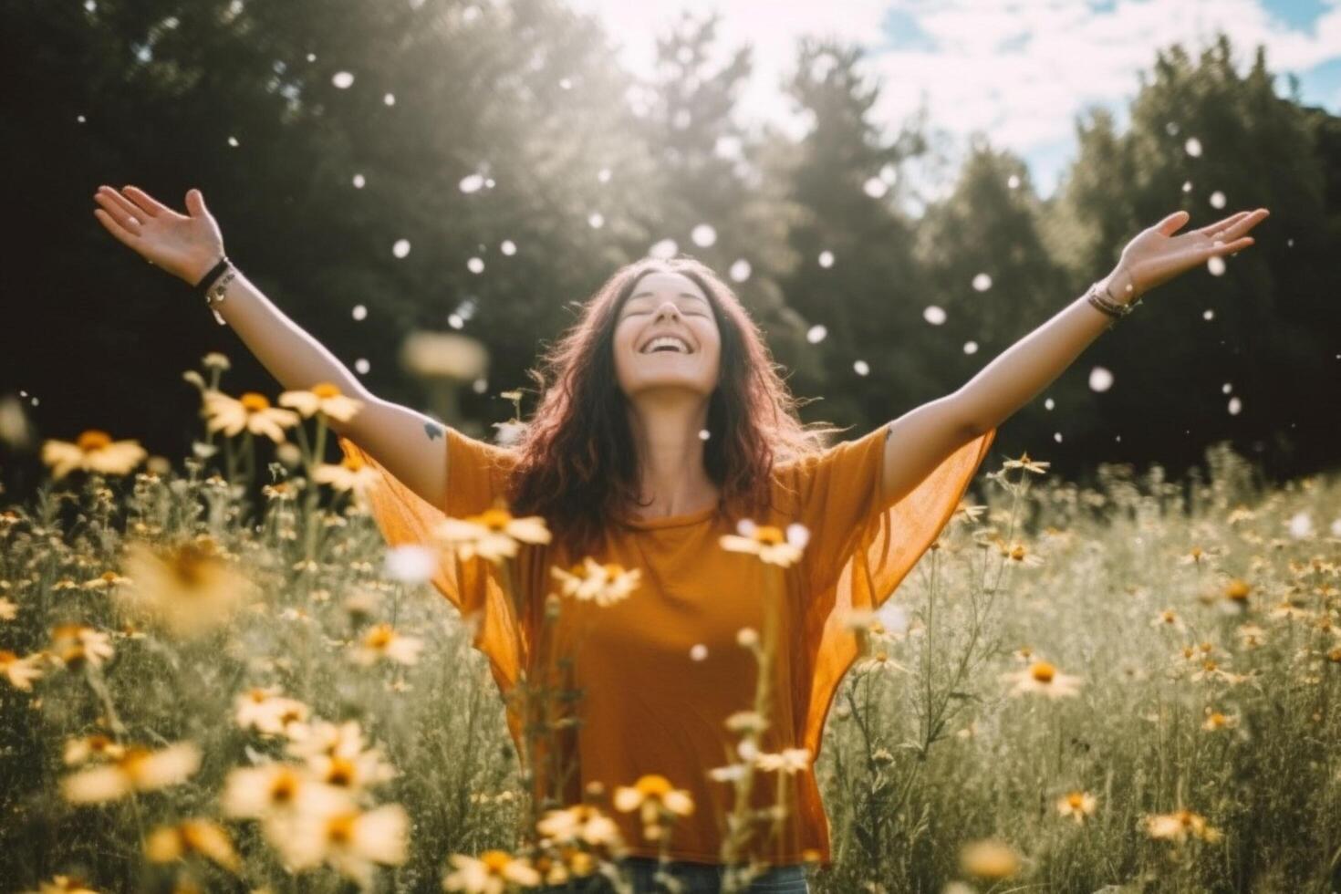 el importancia de positivo afirmaciones en mental h ai generado foto