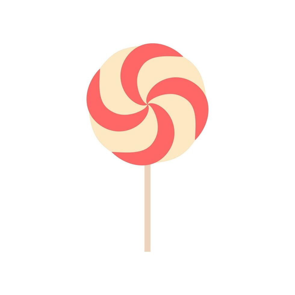 lollipop candy vector. flat design illustration vector