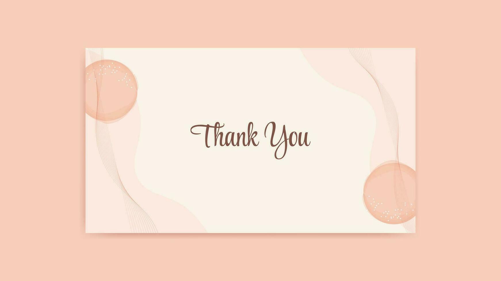 Abstract Modern Thank You Card Free Vector