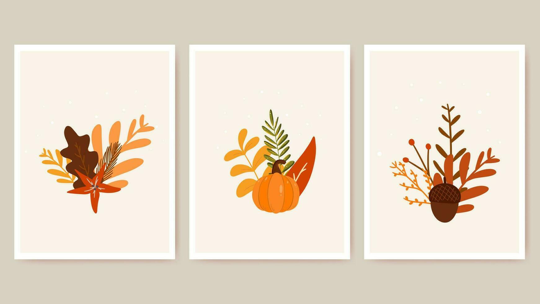 wall art autumn concept design vector