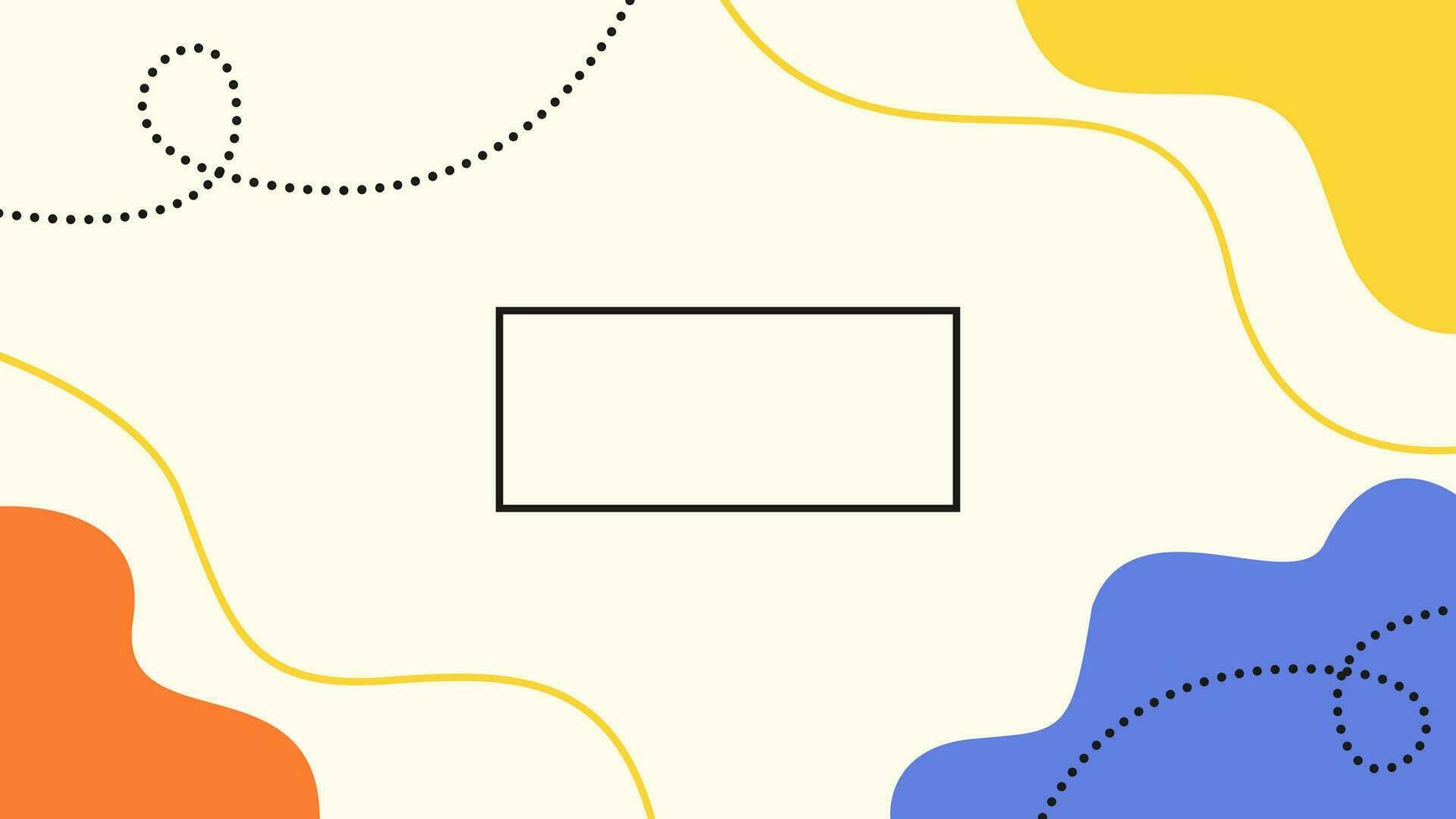 Trendy Abstract Floral Hand Drawn Minimal Background Design vector