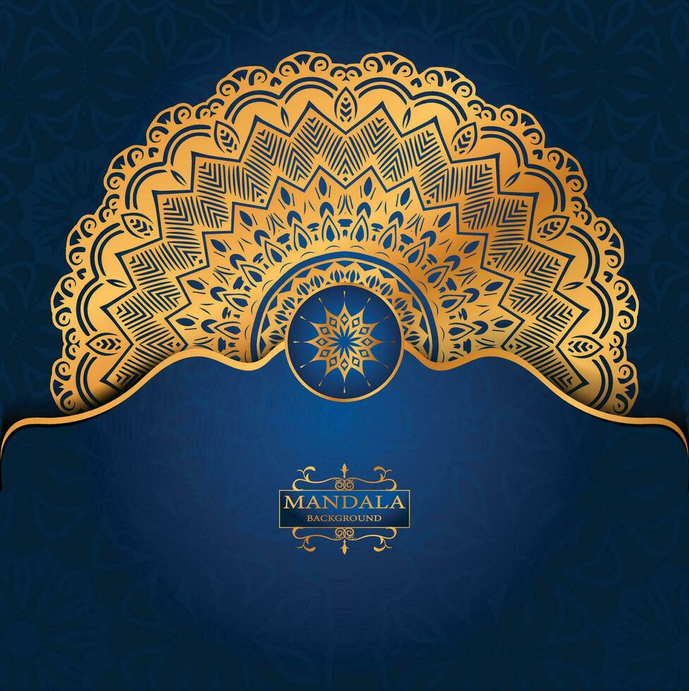 Luxury ornamental mandala design background vector