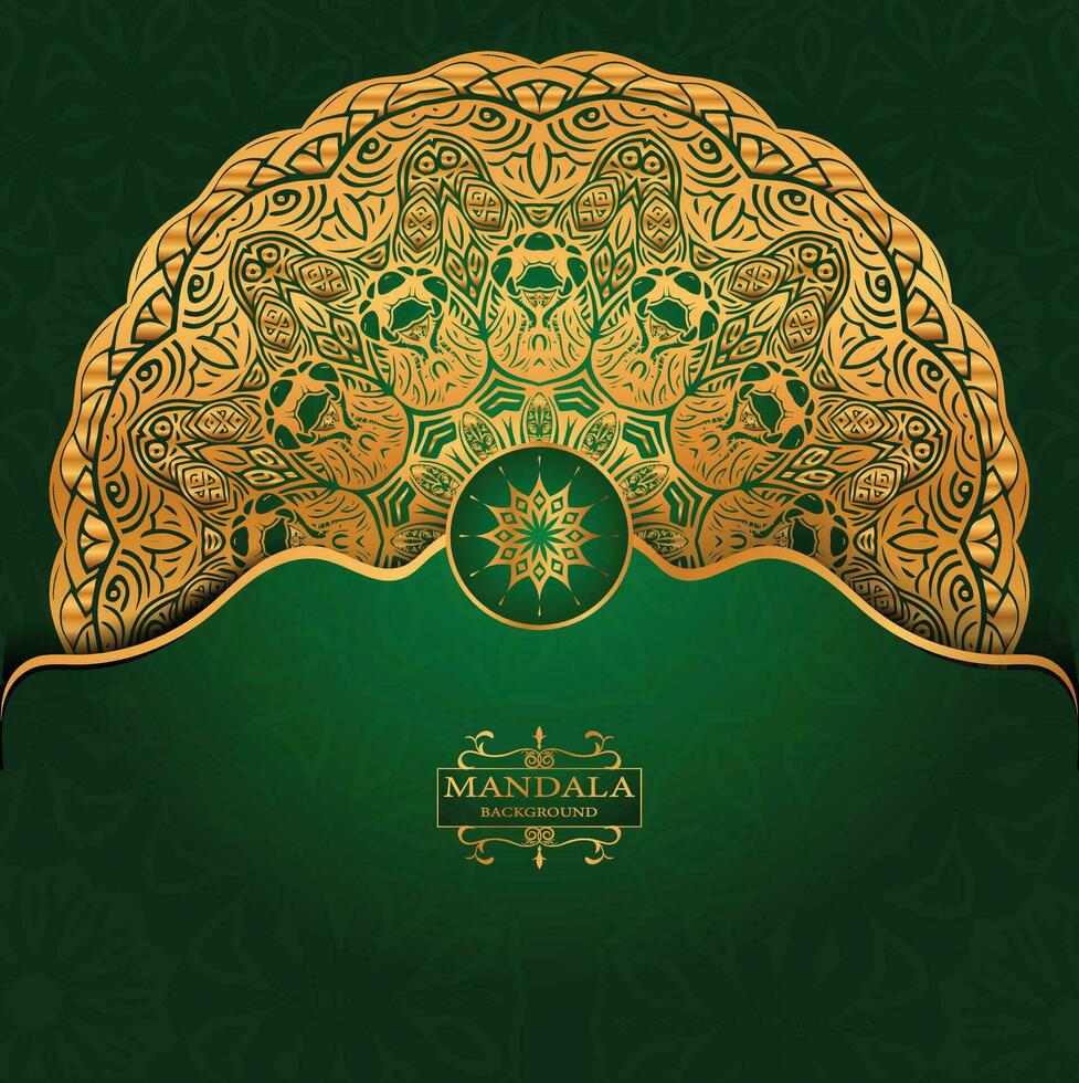 Luxury mandala decorative ethnic element background vector