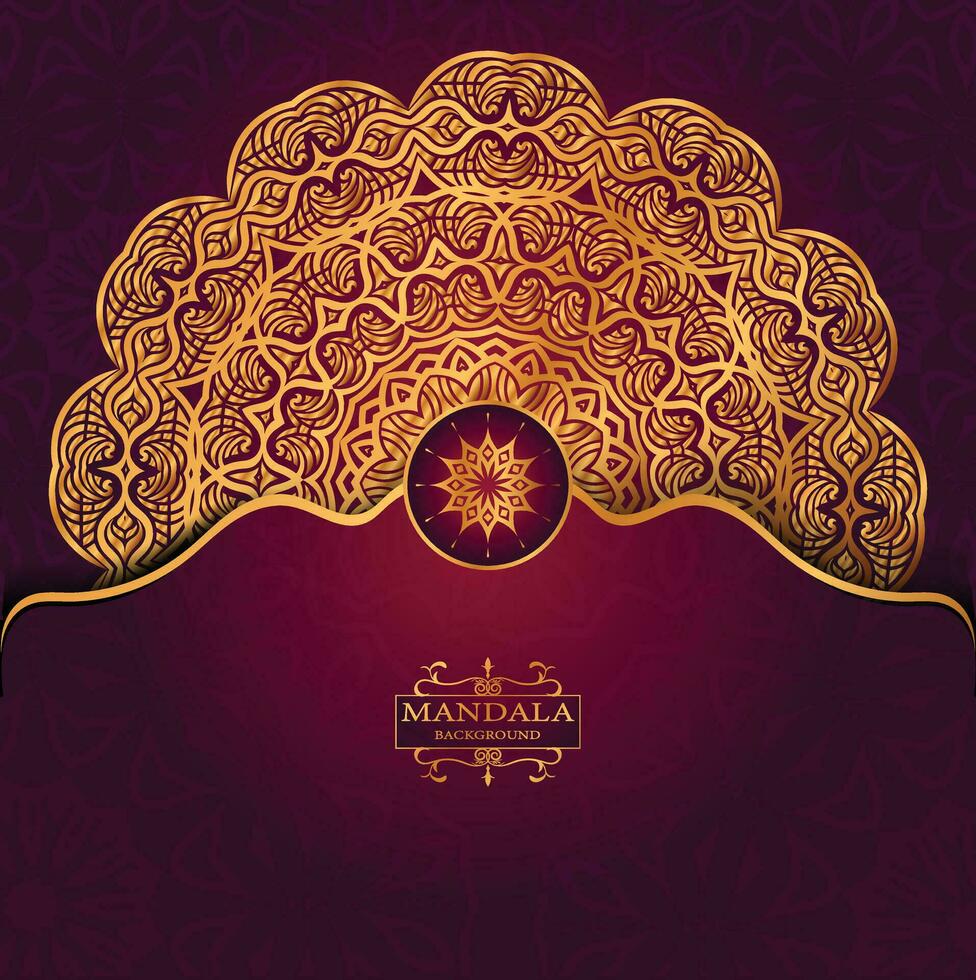 Creative luxury mandala background vector