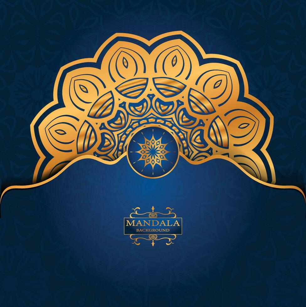 Luxury ornamental mandala design background vector