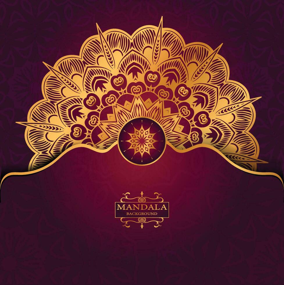 Floral luxury mandala background arabesque style vector