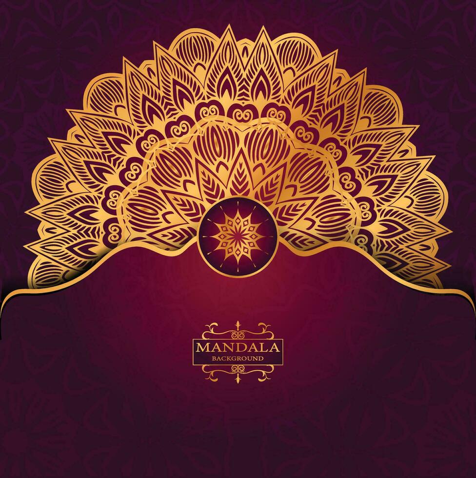 Creative luxury mandala background vector