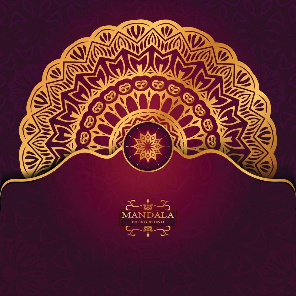 Creative luxury mandala background vector