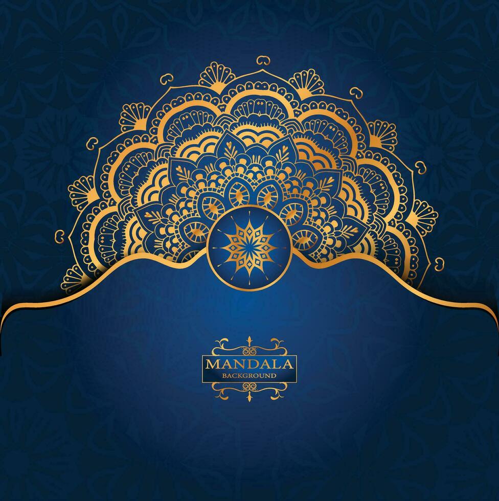 Luxury ornamental mandala design background vector